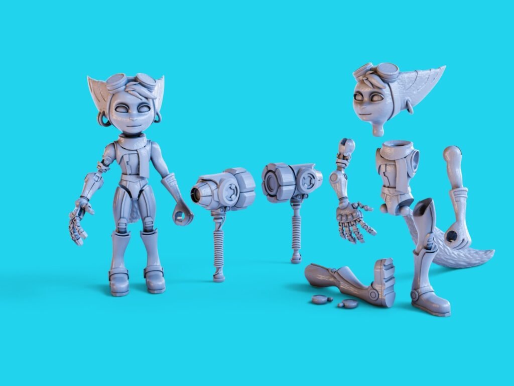 Action Figure Toy 3d model