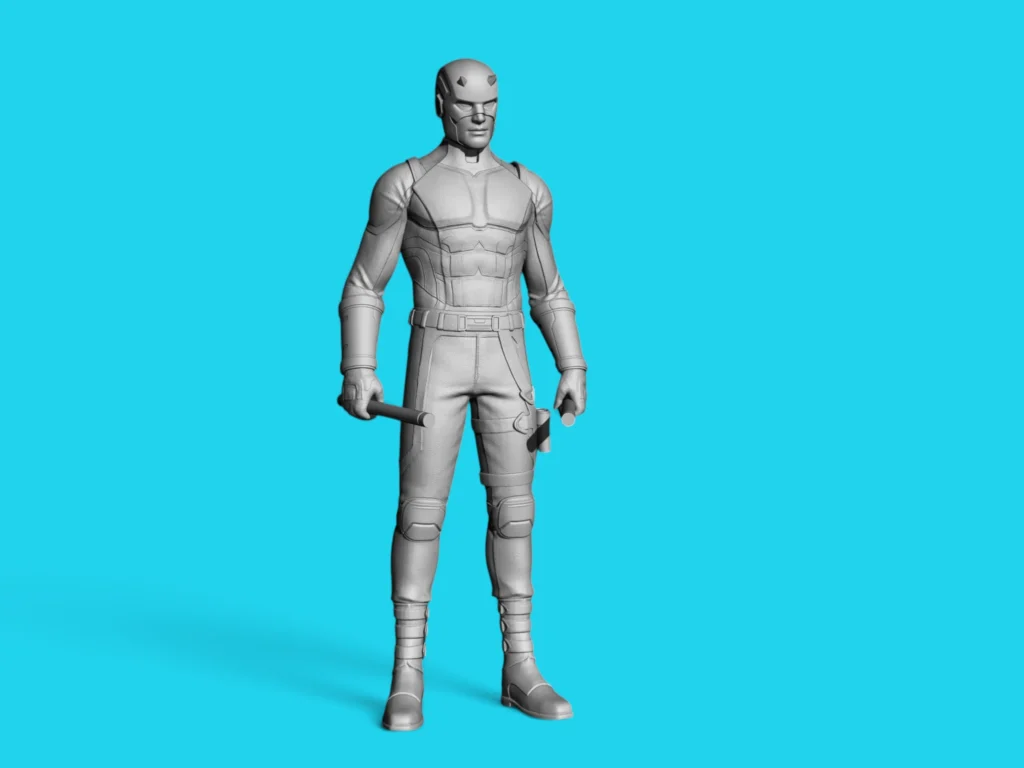 3D Daredevil Hero Model