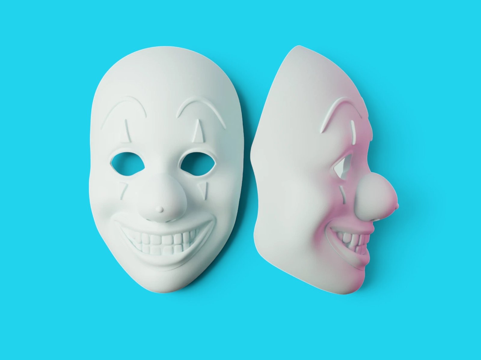 3d Mask Rendering model for 3d printing