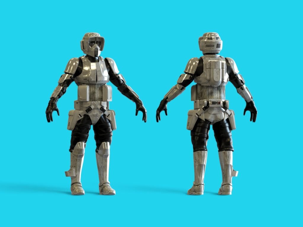 Scout Trooper Render 3d cosplay model